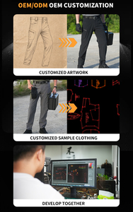 <span class=keywords><strong>Pantalon</strong></span> de <span class=keywords><strong>randonnée</strong></span> sportif en toile, <span class=keywords><strong>grande</strong></span> <span class=keywords><strong>taille</strong></span>, coupe ample, personnalisé, avec <span class=keywords><strong>taille</strong></span> élastique, léger, braguette zippée, devant plissé - Product Image 6