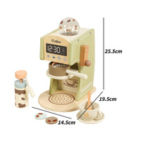 Jouet mélangeur en bois CPC CE vert pour enfants, jouet de simulation d'appareils de cuisine