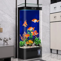 Nouvel Aquarium Vertical Intelligent 2026 en Verre Formé par Chaleur Intégré pour Salon