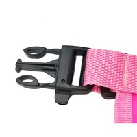 Bouée de natation gonflable étanche jaune vif, rose et orange avec lumière LED pour utilisation en eau libre – Flotteur de remorquage homme/femme