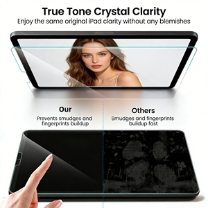 Protection d'écran en <span class=keywords><strong>verre</strong></span> <span class=keywords><strong>trempé</strong></span> <span class=keywords><strong>anti</strong></span>-traces de doigts sur mesure pour tablette 10,1 pouces Samsung Tab S10 <span class=keywords><strong>S9</strong></span> FE Plus Ultra - Product Image 2