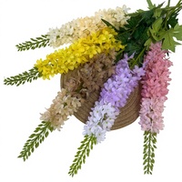 Ensemble de fleurs décoratives de luxe léger pour mariage et maison, motif Lys Queue de Renard à tige haute, avec technique de mise en forme par os