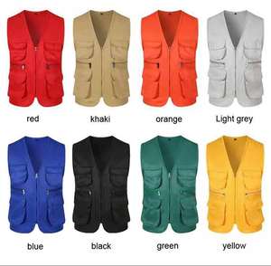 कस्टम लोगो बहु जेब मछली पकड़ने बनियान विज्ञापन यूनिसेक्स प्लस आकार बनियान और वास्टकोट - Product Image 3