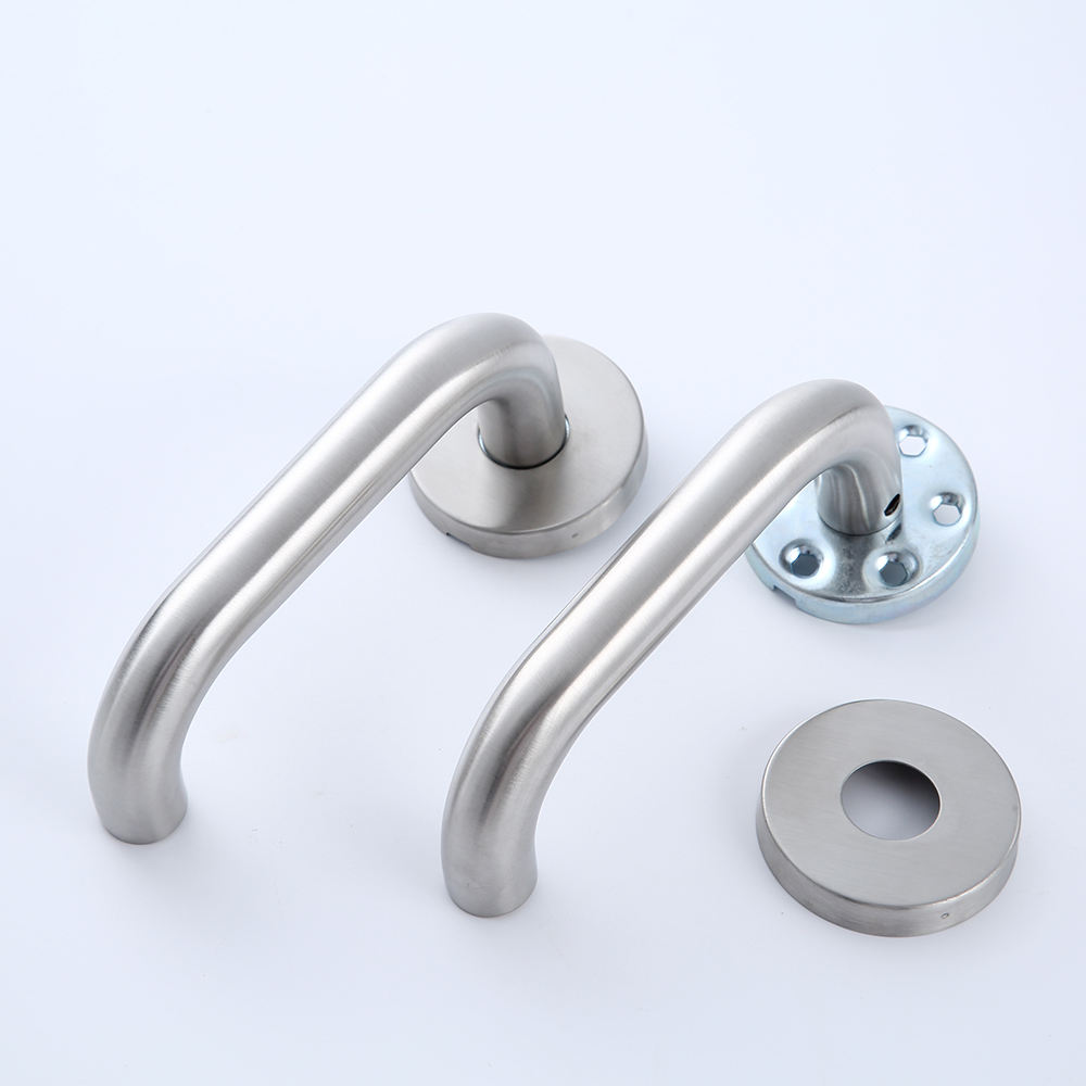 Maniglie Per Porte Con Piastra, Interasse 195 Mm, Bocca Di Canna Cromato A Specchio 18684729 - Foto 8