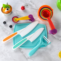 Ensemble de cuisine en silicone pour enfants de 21 pièces, outils de cuisine, éducation précoce des enfants, pâtisserie, décoration de gâteaux avec boîte de rangement