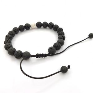Bracelet en pierre naturelle avec perles de verre colorées pour le soulagement du stress – Vente en gros à prix réduit - Product Image 5