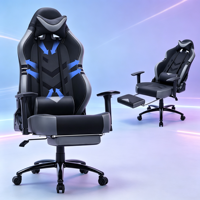 Chaise de jeu ergonomique au prix d'usine, inclinable à 150 degrés, basculante à 20 degrés, accoudoirs réglables en 3D, chaise pivotante en cuir PU