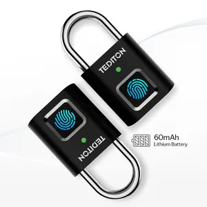 Tediton sicurezza impermeabile portatile antifurto Mini lucchetti digitali intelligenti intelligenti per impronte digitali