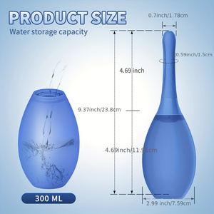 OEM Bendable Silicone Bocal Enema Bulb Kit Anti-Backflow Shower Douche para Colon Cleanse <span class=keywords><strong>Anal</strong></span> Sex Toys para Homens e Mulheres - Product Image 2