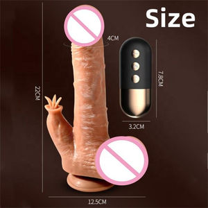 Vibratore Realistico Telecomandato Gelance con Funzione di Spinta e Riscaldamento per Donne, Produttore di Vibratori e Dildo - Product Image 5