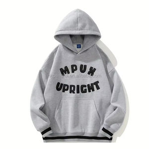 Chándal Deportivo con Capucha y Bolsillos, Bordado OEM de Alta Calidad, 400 g/m², Algodón, Impresión 3D Personalizada, Talla Grande, Invierno - Product Image 1