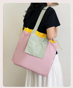 Hot Sale Factory Custom Print Label Eco Recycle Sublimation <b>Nylon</b> Polyester Foldable Grocery <b>Tote</b> <b>Bag</b> Folding Shopping <b>Bag</b> - Product Image 3