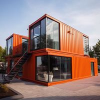 Villa Préfabriquée Moderne de Luxe en Acier, Conteneur Maritime 40 pieds Personnalisé, Maison Modulaire Écologique Préfabriquée