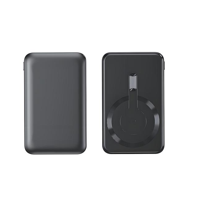 Ultra-thin 5000mAh PD20w Fast Charging Magnetic Wireless Power Bank Aluminum Alloy Slim Portable Power Bank for Mobile Phones