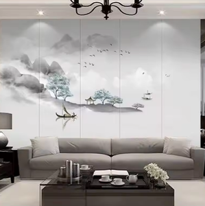 Personnalisé 8D Nouveau <span class=keywords><strong>Papier</strong></span> Peint Paysage à l'Encre <span class=keywords><strong>de</strong></span> Chine pour TV Fond Hôtel Boîte Salon <span class=keywords><strong>de</strong></span> Thé Zen Mural Moderne Peel Stick - Product Image 3