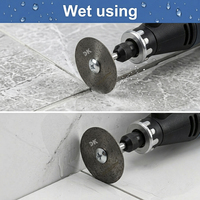 Disque diamanté Drills-King Mini de 50 mm/2 pouces pour carrelage et porcelaine, coupe propre, lame de scie avec tige ronde