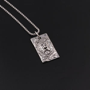 <span class=keywords><strong>Collana</strong></span> in lega con ciondolo in <span class=keywords><strong>argento</strong></span> a catena inossidabile NA020 - Product Image 5