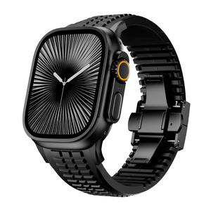 Correa de Reloj de Silicona Transpirable de Lujo para Hombre, con Hebilla de Mariposa, Estilo Deportivo, Compatible con Relojes de 42-49 mm - Product Image 1
