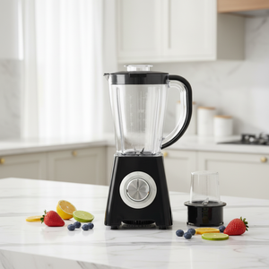Mixeur Électrique Commercial Portable 2-en-1, Appareil de Cuisine pour Jus de Fruits, Smoothies, Mélangeur Alimentaire et Broyeur - Product Image 1