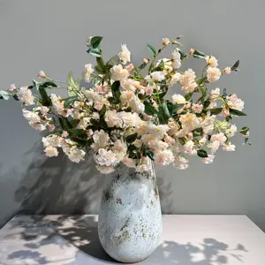 3D Rose di flanella fiori artificiali di seta bouquet Rose steli lunghi mazzi di Rose finte per decorazioni di nozze