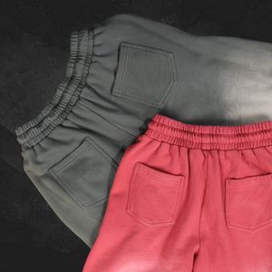 निर्माता कस्टम पुरुषों ने कपास कच्चे हेहेवीवेट पैंट को ढीला किया, एसिड वॉश साइड स्ट्रिप्स फ्रेंच टेरी हेवीवेट स्वेटर - Product Image 5