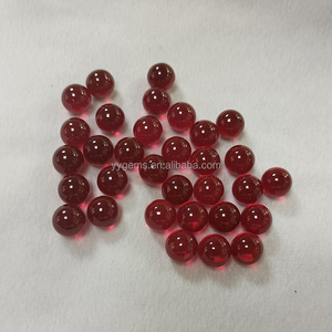 Nhà Máy Giá Mịn Màu Đỏ <span class=keywords><strong>Ruby5</strong></span> # Corundum Đá Quý Hạt 15Mm Lỏng Đá Quý Bóng Đá Cho Đồ Trang Sức - Product Image 6