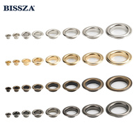 Œillets ronds en aluminium/fer/laiton, petits boutons-œillets métalliques pour sacs en cuir