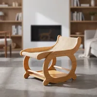 Lit pour animaux de compagnie de qualité supérieure en gros, lit élégant en bois pour chats d'intérieur
