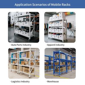 Estantes rodantes industriales de servicio mediano Estante de almacenamiento de almacén de acero - Product Image 3