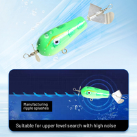 Tolure OEM nouveau style 75mm30g leurres artificiels de pêche en bois de haute qualité avec lame rotative