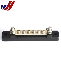 6 voies Batterie puissance post bloc de jonction Négative bloc de distribution barre omnibus avec couvercle