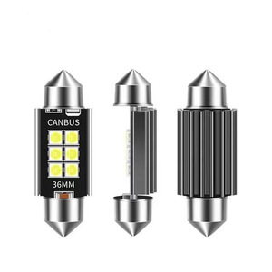 Ampoule LED Festoon 31mm 36mm 39mm 41mm Canbus pour éclairage intérieur de voiture, 6SMD 6000K, lampe de dôme blanche pour habitacle de véhicule - Product Image 3
