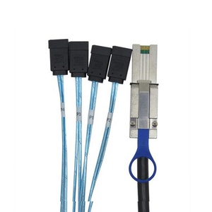 Mini SAS 26 P SFF 8088 a 4 <span class=keywords><strong>eSATA</strong></span> 7 p <span class=keywords><strong>cable</strong></span> con cerradura - Product Image 1