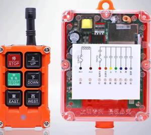 F21-4S 4 Button Key Single Speed DC 24V Hoist <b>Wireless</b> Industrial Remote <b>Control</b> Ip67 Waterproof Overhead Crane Truck - Product Image 2