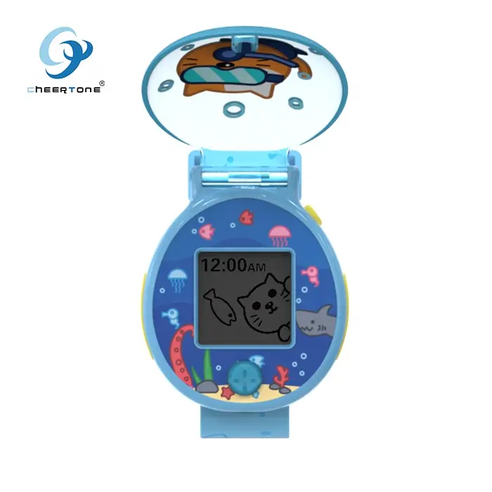 CTW2P Mini Tamagotchi Kids Horloge Leren Tijd Baby Horloge Kids Met Huisdier Voeden Count Games