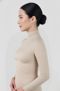 แบรนด์ชุดชั้นในดีไซน์เนอร์สั่งทำพิเศษ ผ้าโพลีเอสเตอร์เนื้อเรียบ สไตล์ลำลอง สำหรับฤดูใบไม้ร่วง เอวยางยืด กระโปรงยาวครึ่งตัว รุ่นปี 2025 ให้ความรู้สึกเย็นสบาย - Product Image 2