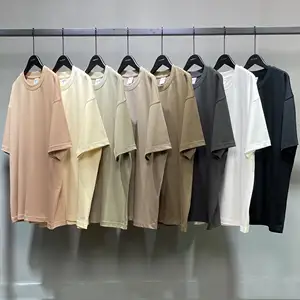 304G New Design Luxury Quality Cotton Loose Fit Little Drop Shoulder Brand Blank Oversized Men T Shirt