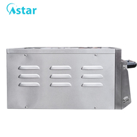 Four à convection électrique professionnel en acier inoxydable pour la cuisson de pizzas, de pains et de pâtisseries dans une cuisine commerciale