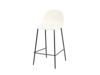 Tabouret de comptoir en polypropylène à dossier bas (PC-108)