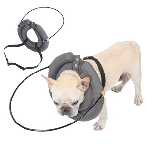 צווארון halo עיוור מתכוונן לכלבים חתולים, מכשיר מנחה לכלבים עיוורים כדי למנוע התנגשות ולבנות ביטחון עצמי