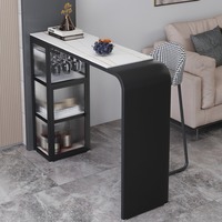 Mini table de bar moderne et simple pour la maison, le salon, le canapé, la cloison, le comptoir de bar sur le balcon en métal