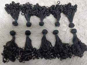 Extensions de cheveux Letsfly Fumi, 12 pouces, naturelles, douces, vierges, 100% cheveux humains, boucles lâches, 20 pièces, 400 grammes, pour femmes noires, vente en gros - Product Image 3
