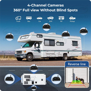 10.1 ''Màn hình cảm ứng kỹ thuật số không dây DVR kỷ lục Wifi 4CH IPS màn hình ahd1080 <span class=keywords><strong>Mini</strong></span> đảo ngược sao lưu máy ảnh cho Xe Tải/Trailer/BUS/RV - Product Image 5