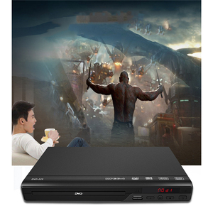 Mini lecteur DVD/VCD 1080P, lecteur multimédia domestique, sortie AV, corps en plastique noir, télécommande pour TV et maison - Product Image 6