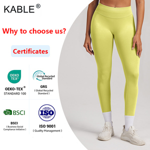 Leggings de yoga y fitness de cintura baja para mujer, de nailon, sin costuras, acanalados, transpirables, ligeros, de color liso, con efecto fruncido en el trasero, ¡los más vendidos! - Product Image 2