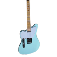 Guitare électrique Weifang Rebon 6 cordes gaucher TL en couleur bleu surf
