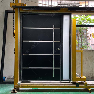 <span class=keywords><strong>Porte</strong></span> pivotante <span class=keywords><strong>d</strong></span>'<span class=keywords><strong>entrée</strong></span> moderne, 25mm, nouveau Design, à domicile, en bois, acier inoxydable, extérieur en aluminium, au meilleur <span class=keywords><strong>prix</strong></span>, 2022 - Product Image 3