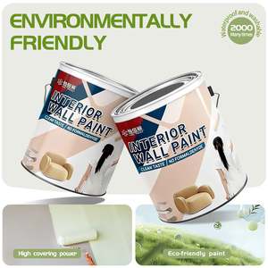 สีอะคริลิกสำหรับตกแต่งผนังภายใน สีลาเท็กซ์ ปราศจากฟอร์มาลดีไฮด์ กันน้ำ และทนทานต่อสภาพอากาศ - Product Image 5