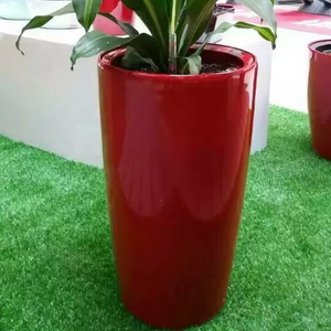 GARDEN &amp; <strong>HOME</strong> Hotel <strong>Decorative</strong> Nodic <strong>Big</strong> Large Round Black Flower <strong>Pots</strong> Silver Interior Planters <strong>Pot</strong> for Tree <strong>Artificial</strong> <strong>Plant</strong>