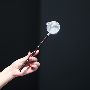 Pure Tin Tea Spoon Bamboo Handle Long Handle Traditional Chinese Tea Ceremony Accessory Tea Brewing Tool - Product Image 3